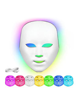 Nail Art Светодиодная LED-маска для лица / Colorful LED beauty mask, белый