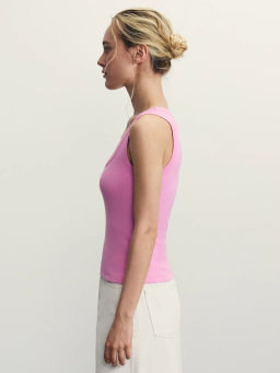 Базовый топ в рубчик / Zarina  фото 4