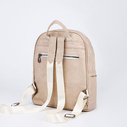 Рюкзак женский из искусственной кожи на молнии, 1 карман, цвет бежевый - Simaland фото 2