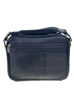 Сумка мужская из натуральной кожи, цвет черный - Greta фото 2