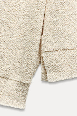 LONG SLEEVE BOUCLE SWEATER - Zara фото 7