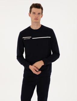 Lacivert Regular Fit Sweatshirt - Pierre cardin фото 3