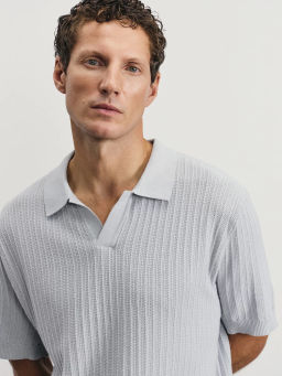 Джемпер поло из смесового хлопка / Zarina фото 6