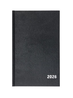Ежедневник датированный Calligrata, А5, 2026, твёрдая обложка из бумвинила, 168 листов, чёрный