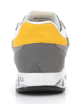 03-A1037-3 GRAY Кроссовки мужские (натуральная замша, текстиль) - No name фото 9