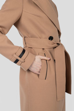 01-11710 Пальто женское демисезонное (пояс) - El podio фото 8