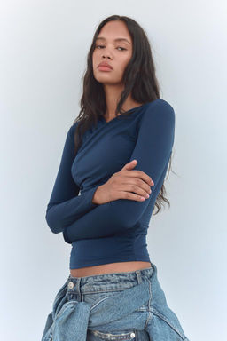 DRAPED TOP - Zara фото 21