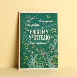 Цена за 10 шт. Открытка «Любимому учителю», 12×18 см