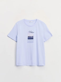 Футболка из хлопка с принтом ZR2605013410-41 / Zarina