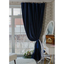 Штора портьерная «Этель», 170×270 см, ренессанс глубокий океан