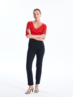 Straight Fit Kad?n Jean Pantolon