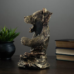 Подставка для бутылки «Медведь», под бронзу 15×16×25 см