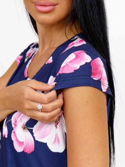 Сарафан женский, цвет синий розовый