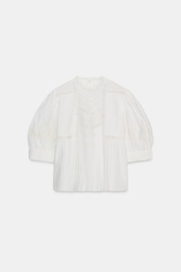 ZW COLLECTION LACE BLOUSE - Zara фото 19
