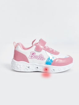 Barbie Bask?l? Taban? I??kl? K?z ?ocuk Spor Ayakkab?