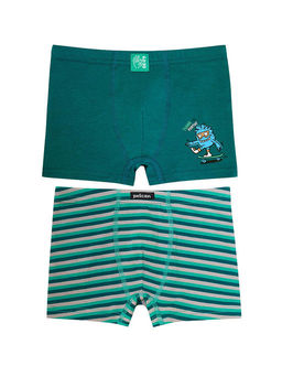 PELICAN, набор трусов для мальчиков, Изумрудный/изумрудный