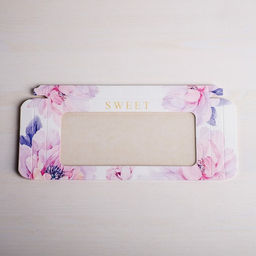 Цена за 5 шт. Коробка для шоколада, кондитерская упаковка с окном, Sweet, 17.3 х 8.8 х 1.5 см