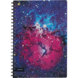 Бизнес-тетрадь 120л,А4,Space Galaxy,300х210мм,70г/квм,белый,карман - Attache фото 2