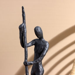 Статуэтка «Лодочник», 28×9.5×37.5 см, полимерная смола, манговое дерево