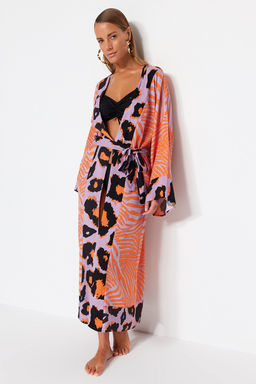 Etnik Desenli Kusakl? Maxi Dokuma Plaj Kimono&Kaftan TBESS21KM0171 - Trendyolmilla фото 16