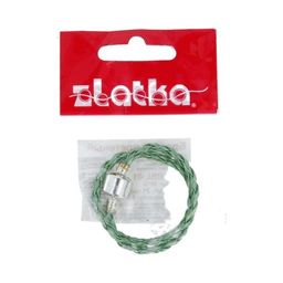 Zlatka Браслет плетеный RBL-01 21 см 5 шт СК/Распродажа №15 св.зеленый металлик  фото 4