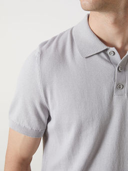 Polo Yaka K?sa Kollu Erkek Triko Kazak