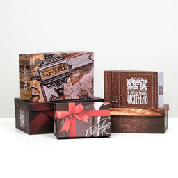 Набор коробок 10 в 1 Брутальность ,32,5 х 20 х 12,5 12 х 7 х 4 см - UPAK LAND фото 2