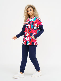 919 Костюм "Буквы/индиго"