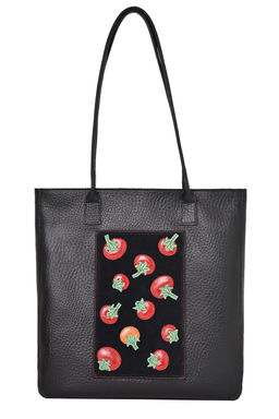 Сумка с аппликацией ДС-664-366 черный