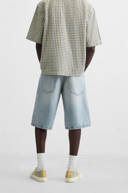 BAGGY FIT DENIM BERMUDA SHORTS - Zara фото 3