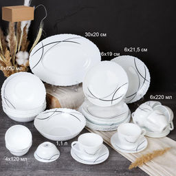 Столовый набор 36 предметов / GRAY-36/758578412022055 (7267-2) /уп 2/ - ГалеонТрейд фото 3