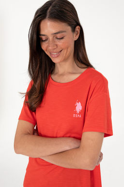 Kad_n K_rm_z_ Bisiklet Yaka Ti__rt Sepette S_rpriz _ndirim - U.s. polo assn фото 2