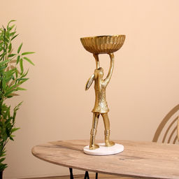 Конфетница Кролик, 24?24?54 см, алюминий