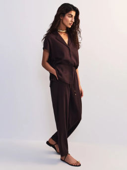 Льняная блуза с отложным воротником ZR2605012003-27 / Zarina