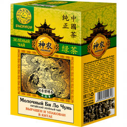 Чай Shennun зел.Китайский кр/л Молочный БиЛоЧунь 100гр