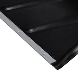 Движок пластиковый для уборки снега, чёрный ковш 600 × 470 мм, металлическая планка, металлическая ручка цвет МИКС