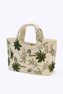 EMBROIDERED FABRIC TOTE BAG - Zara фото 3