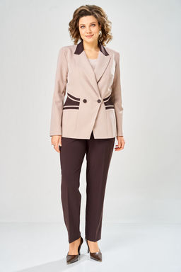 Костюм Anastasia Mak 1315 коричневый+пудра