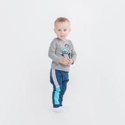 CRB wear/CWNB 62879-11-289 Джемпер для мальчика, светло-серый меланж/Ex.Cherubino  фото 2