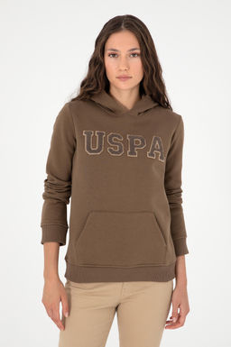 Женский базовый свитшот цвета хаки Неожиданная скидка в корзине - U.s. polo assn фото 3