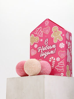 Адвент-календарь С Новым годом, бомбочки для ванны, 4 шт х120 г, URAL LAB