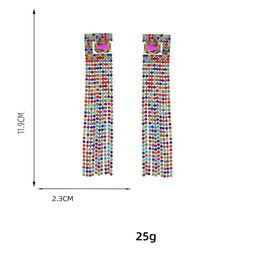 Серьги длинные на гвоздиках арт. 13 0982 (id 265506) - Rada фото 3