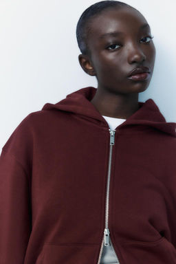 OVERSIZE ZIP-UP HOODIE - Zara фото 20