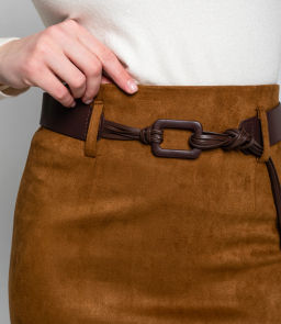 Юбка #КТ335 (1), коричневый