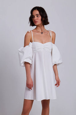 Платье-мини с объёмными рукавами - Incity фото 3