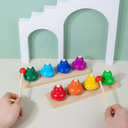 Музыкальная игрушка «Восьми тональные колокольчики» 23×6×12.5 см