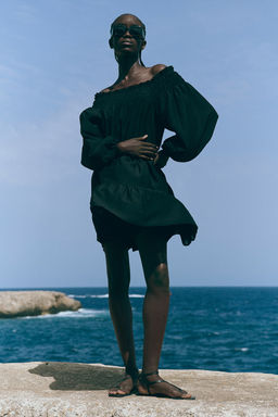 Vestido off-the-shoulder - H&m фото 4