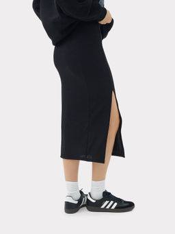 Юбка женская миди в черном цвете черный 152775 - Mark formelle фото 4
