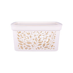Корзинка 333*225*174мм с крышкой 10л, Leaves арт. С837 ПБ