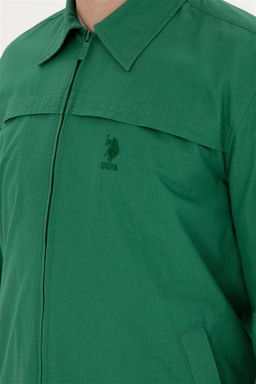 U. S. Polo Assn / Мужская зеленая рубашка с длинным рукавом - U.s. polo assn фото 7